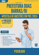 Apostila de Questões para Concurso Psicologo Duas da Prefeitura Barras Rj 2024 - Mais de 1.500 Questões