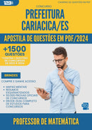 Apostila de Questões para Concurso Professor De Matematica da Prefeitura Cariacica Es 2024 - Mais de 1.500 Questões