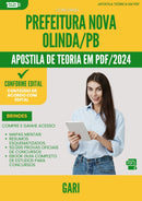 Apostila Teórica para Concurso Gari da Prefeitura Nova Olinda Pb 2024 - Conteúdo de Acordo com Edital