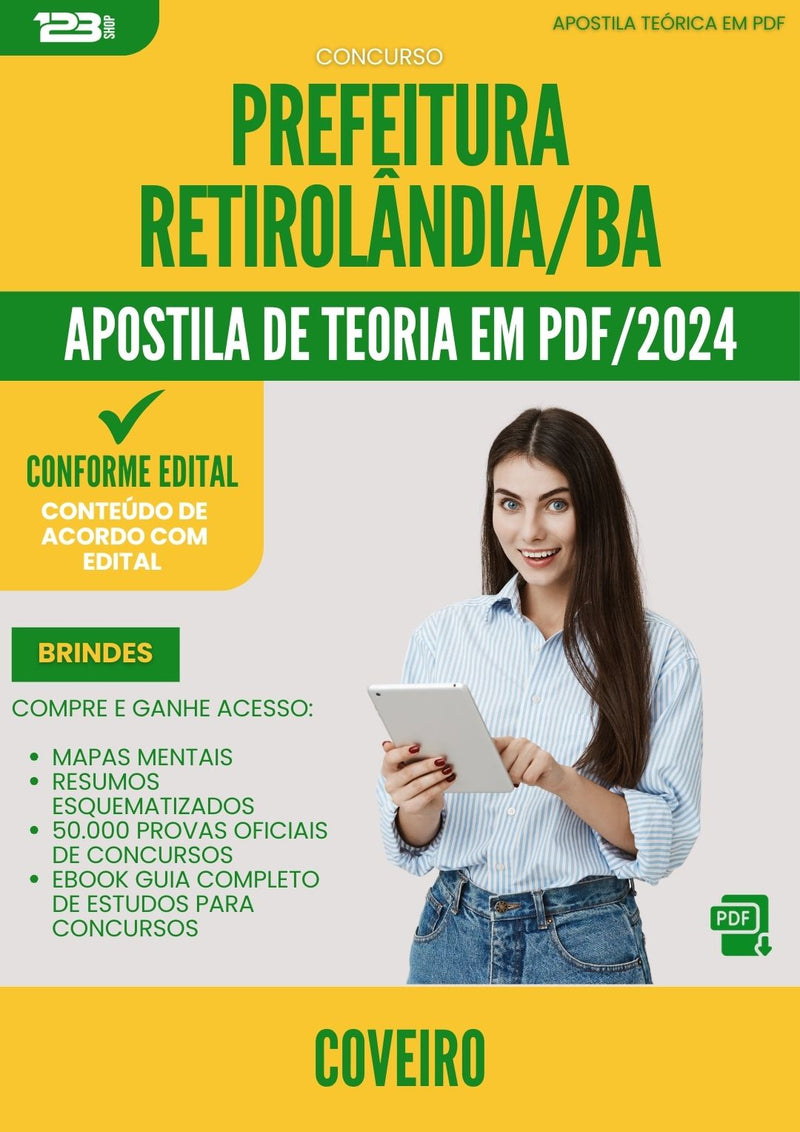 Apostila Teórica para Concurso Coveiro da Prefeitura Retirolandia Ba 2024 - Conteúdo de Acordo com Edital