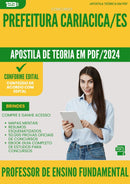 Apostila Teórica para Concurso Professor De Ensino Fundamental da Prefeitura Cariacica Es 2024 - Conteúdo de Acordo com Edital