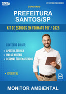 Kit de Estudos para o Concurso Prefeitura Santos/SP para Monitor Ambiental