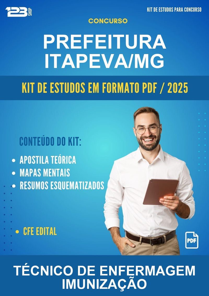 Kit de Estudos para o Concurso Prefeitura Itapeva/MG para Técnico de Enfermagem Imunização