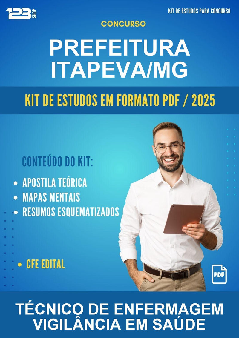 Kit de Estudos para o Concurso Prefeitura Itapeva/MG para Técnico de Enfermagem Vigilância Em Saúde