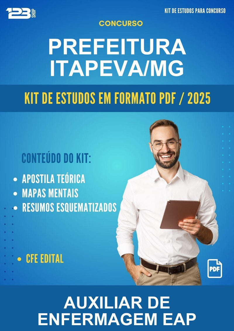 Kit de Estudos para o Concurso Prefeitura Itapeva/MG para Auxiliar de Enfermagem Eap