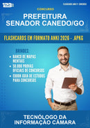 Flashcards Anki para o Concurso Prefeitura Senador Canedo/GO para Tecnólogo da Informação Câmara - 600 Flashcards