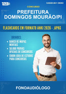 Flashcards Anki para o Concurso Prefeitura Domingos Mourão/PI para Fonoaudiólogo - 600 Flashcards