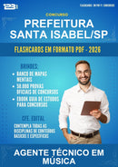 Flashcards em PDF para o Concurso Prefeitura Santa Isabel/SP para Agente Técnico Em Música - 600 Flashcards