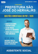 Questões Comentadas para o Concurso Prefeitura São José do Herval/RS para Assistente Social - 600 Questões