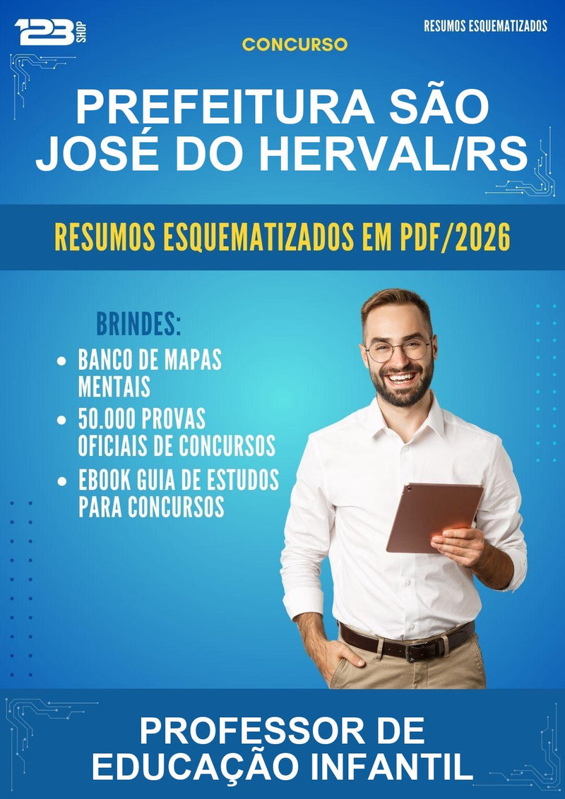 Resumos Esquematizados para o Concurso Prefeitura São José do Herval/RS para Professor de Educação Infantil