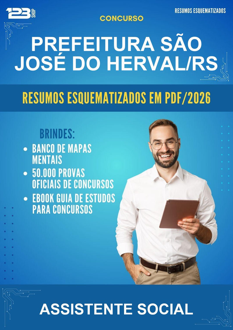 Resumos Esquematizados para o Concurso Prefeitura São José do Herval/RS para Assistente Social