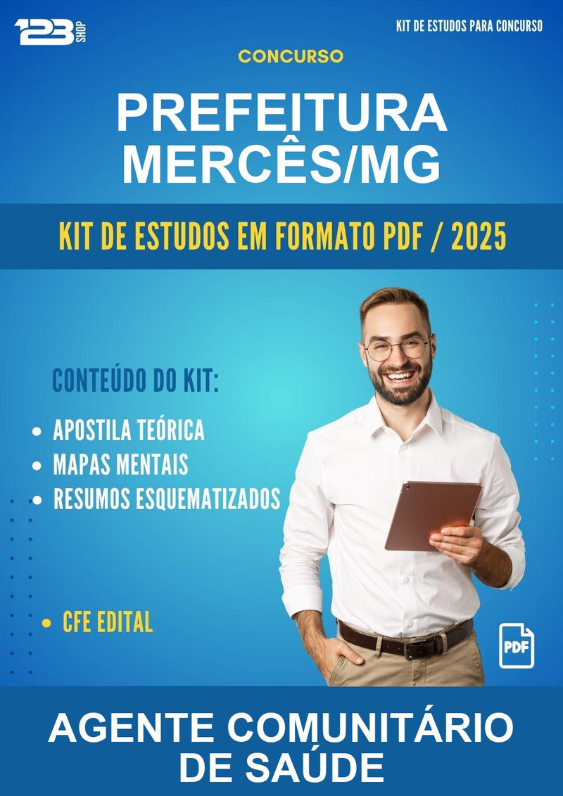 Kit de Estudos para o Concurso Prefeitura Mercês/MG para Agente Comunitário de Saúde