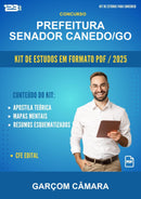 Kit de Estudos para o Concurso Prefeitura Senador Canedo/GO para Garçom Câmara