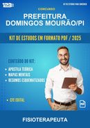 Kit de Estudos para o Concurso Prefeitura Domingos Mourão/PI para Fisioterapeuta
