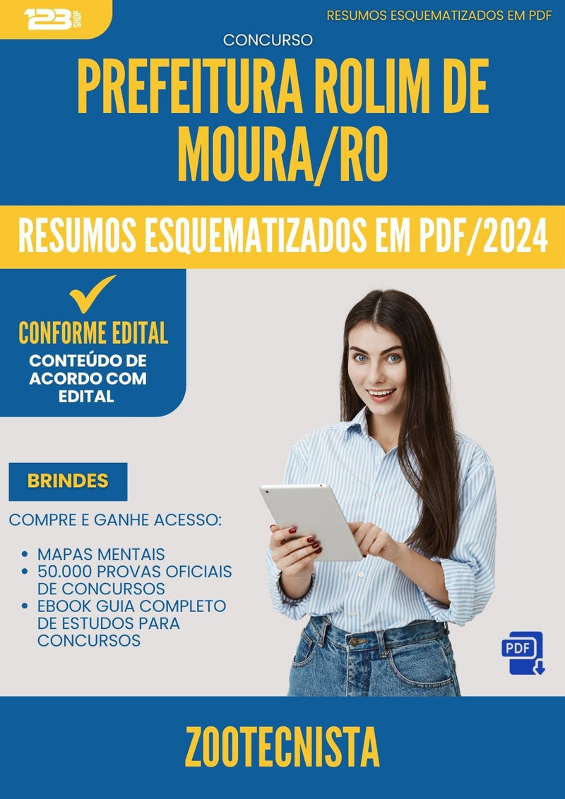 Resumos Esquematizados para Concurso Zootecnista da Prefeitura Rolim De Moura Ro 2024 - Conteúdo de Acordo com Edital