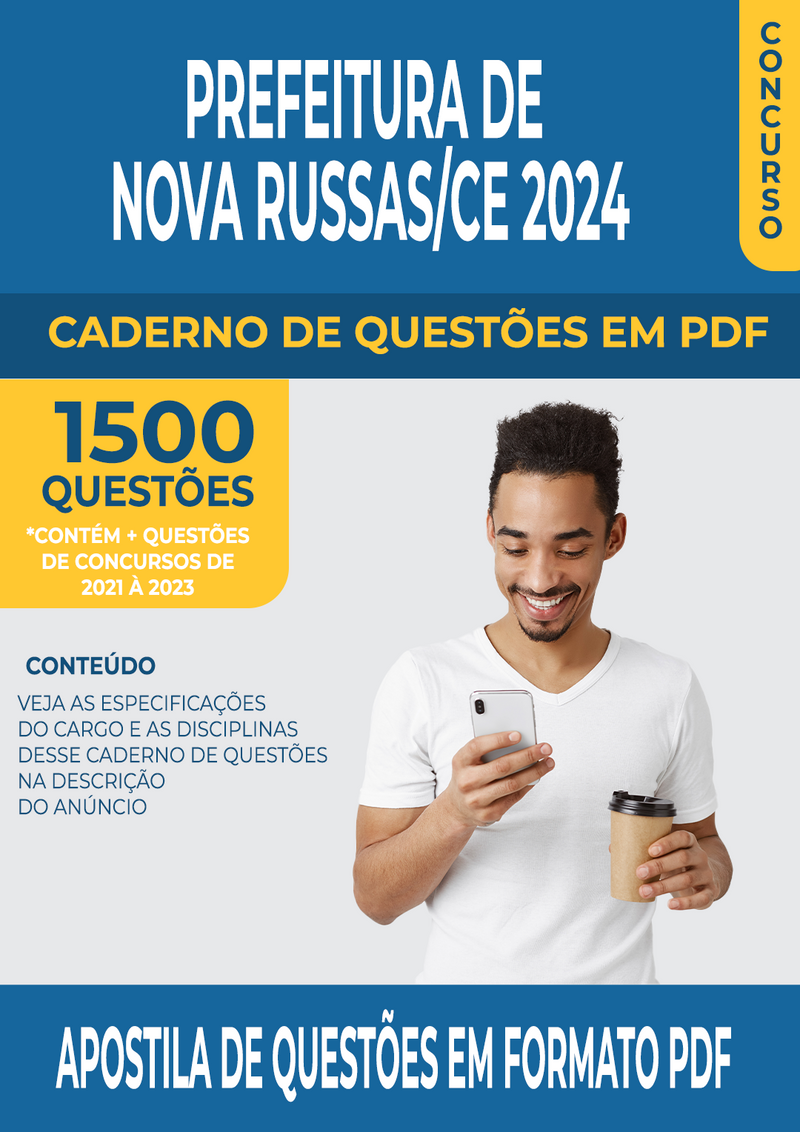 Apostila de Questões para Concurso da Prefeitura de Nova Russas/CE 2024 para Técnico em Segurança do Trabalho - Mais de 1.500 Questões Gabaritadas | loja123shop