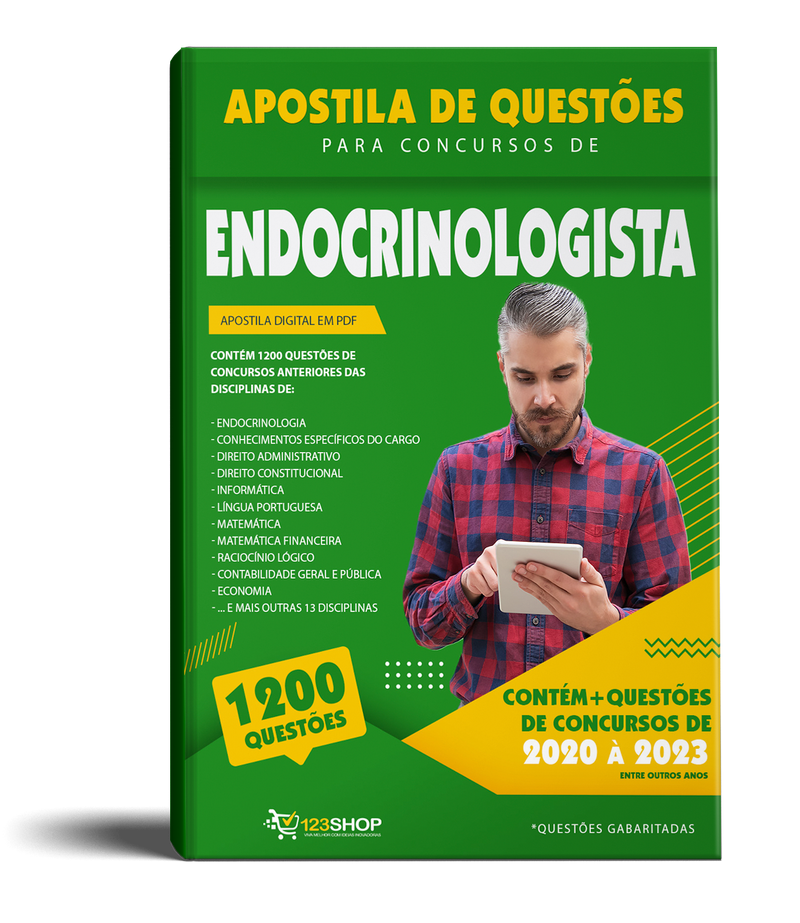 Simulado para Concursos de Endocrinologista - Mais de 1.200 Questões Gabaritadas