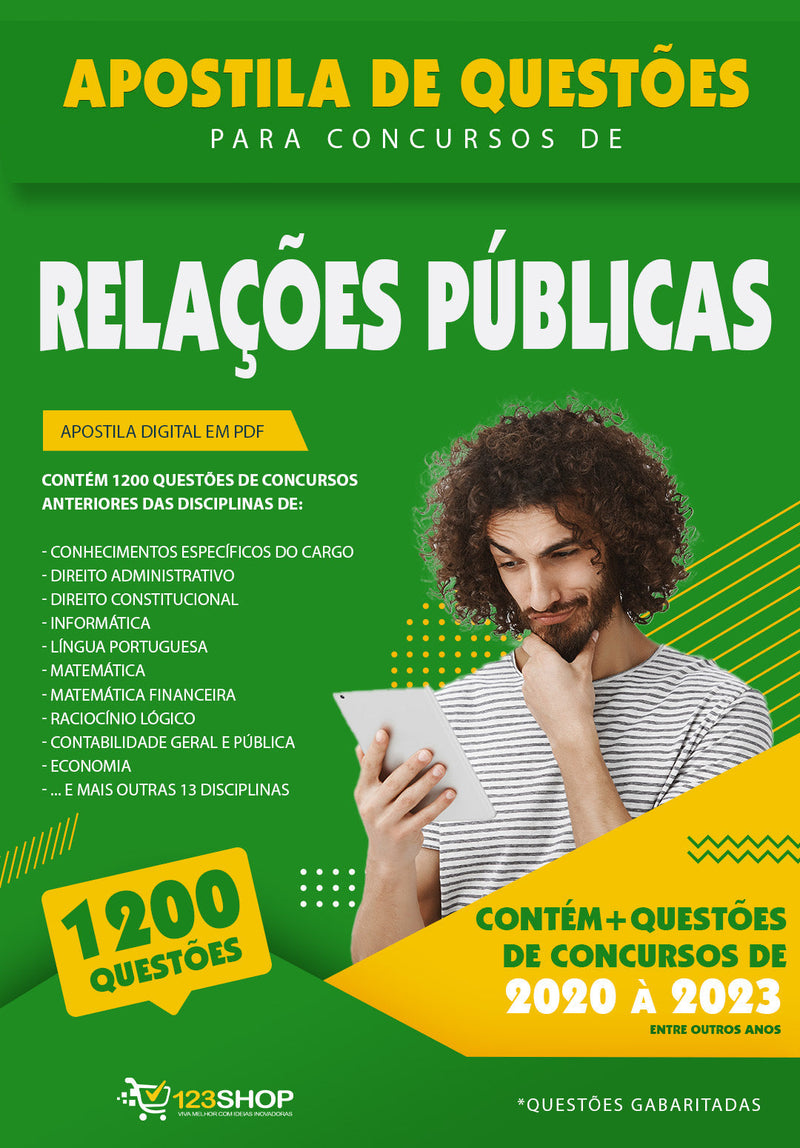 Simulado para Concursos de Relações Públicas - Mais de 1.200 Questões Gabaritadas