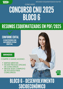 Resumos Esquematizados para Concurso CNU 2025 - Bloco 6 - Desenvolvimento Socioeconômico